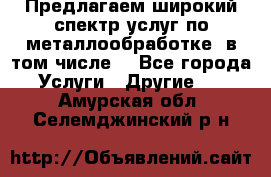 Предлагаем широкий спектр услуг по металлообработке, в том числе: - Все города Услуги » Другие   . Амурская обл.,Селемджинский р-н